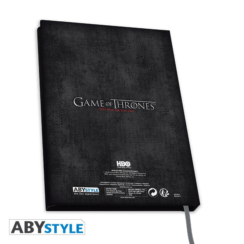 Notebook game of thrones Stark