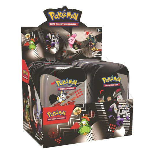 Mini Tin Da Collezione Pokémon Scarlatto E Violetto Luce Nera E Fuoco Bianco – Box Da 8 Mini Tin Sigillato