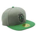 Cappello Harry Potter Serpeverde verde e argento con logo ricamato stemma Slytherin
