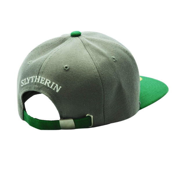 Cappello Harry Potter Serpeverde verde e argento con logo ricamato stemma Slytherin
