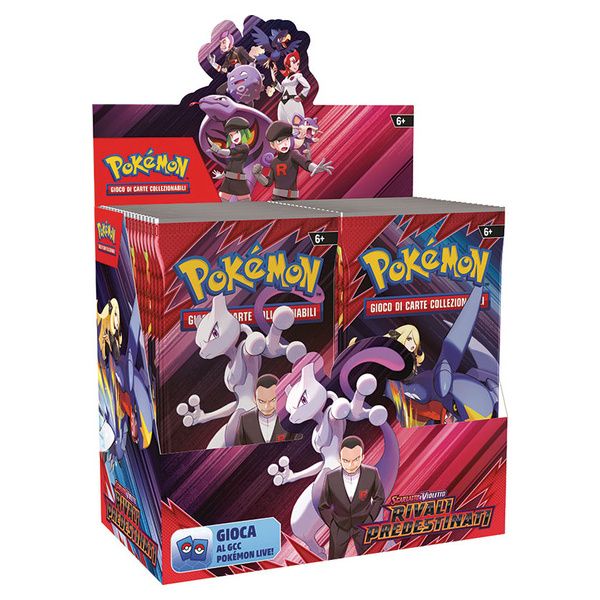 Carte da Collezione Pokemon Team Rocket Rivali Predestinati Box 36 Buste ITA
