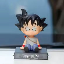 Action figure Goku bambino Dragon Ball alta 13 cm con testa ondeggiante, colori vivaci e articolazioni mobili, materiali resistenti per collezione anime