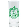 Bicchiere Harry Potter Serpeverde in vetro 29cl con stemma verde e argento
