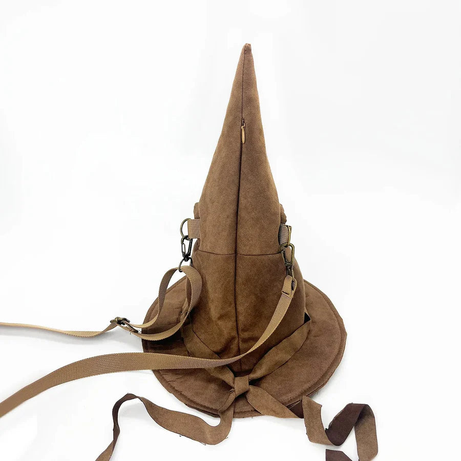 Borsa a tracolla Harry Potter con design Cappello Parlante di Hogwarts, tracolla regolabile, chiusura zip e scomparti interni, materiale resistente per uso quotidiano