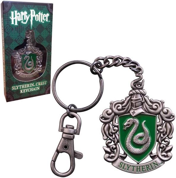 Portachiavi Harry Potter Serpeverde in metallo smaltato verde e argento

