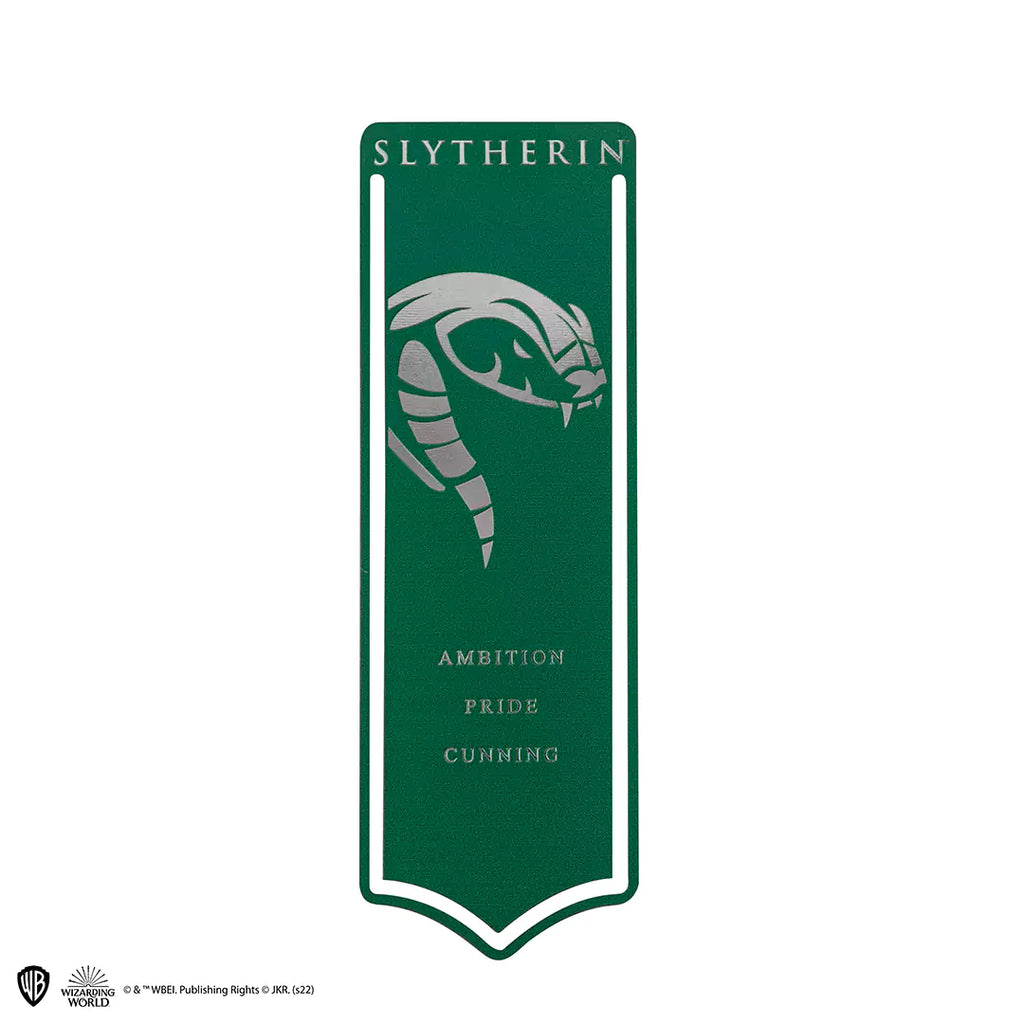 Segnalibro Harry Potter Serpeverde in metallo verde e argento
