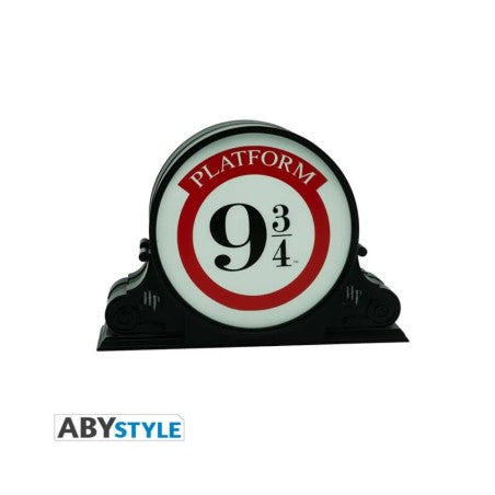 Lampada Harry Potter Binario 9 3/4 LED portatile a batterie, lampada decorativa con emblema Platform 9 3/4 dimensioni 21,5 x 15 x 8 cm