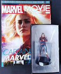 Action figure Capitan Marvel Marvel Comics con costume rosso blu e oro nella scatola 18x23cm
