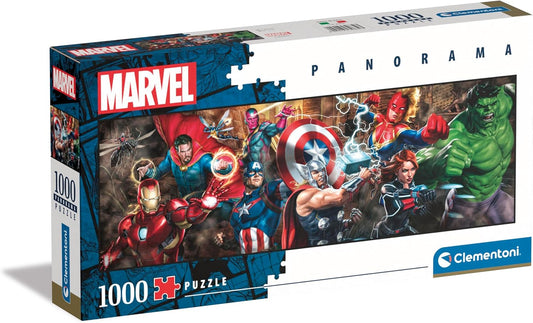 Marvel The Avengers Collection Panorama Avengers-1000 Pezzi, Puzzle Panoramico