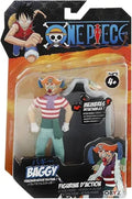 Action Figure One Piece Baggy il Clown 12cm articolata con parti smontabili e mantello
