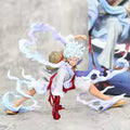 Action figure One Piece Luffy Gear 5 da collezione dimensioni 20x15cm con scultura dettagliata e pittura premium