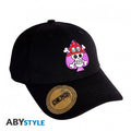 Cappellino One Piece Ace Skull nero snapback con ricamo emblema Portgas D. Ace
