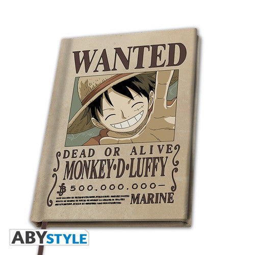 ONE PIECE - Quaderno A5 "Wanted Luffy"