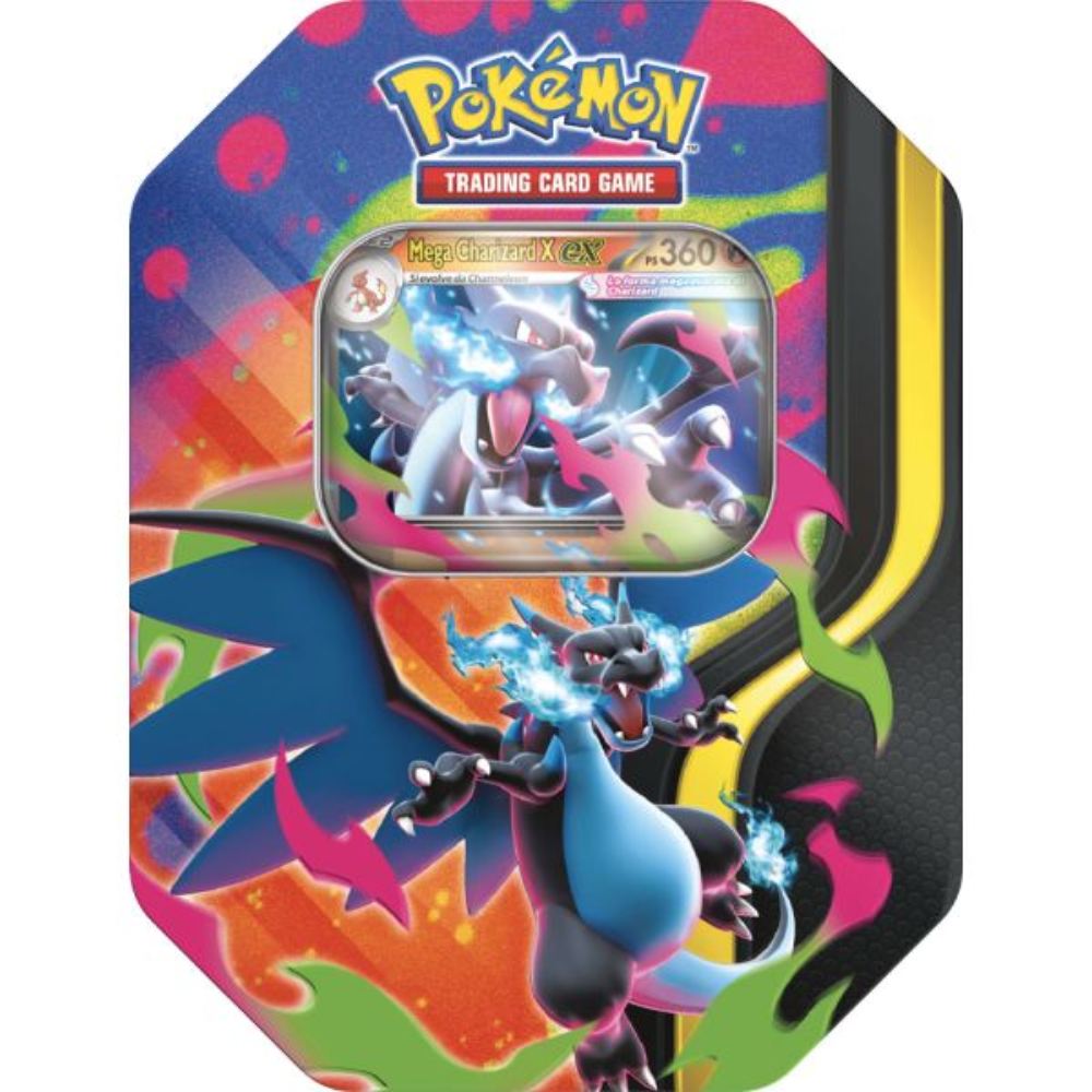 Tin da Collezione Mega Charizard – Mega Charizard X-ex (IT)