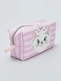 Borsa da toilette Minou Marie Aristogatti Disney 17cm beauty case rosa con gattina bianca
