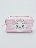 Borsa da toilette Minou Marie Aristogatti Disney 17cm beauty case rosa con gattina bianca
