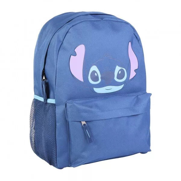 Zaino Stitch Disney blu 41x29x13.5cm backpack Lilo & Stitch con spallacci imbottiti
